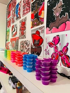 Private Paint Jam Session for 5, 10, or 20 People at Vee Faye (Up to 32% Off)