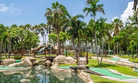 18-Hole Round of Mini-Golf with Ice-Cream or Drinks for One or Two All Golf Center (Up to 24% Off)