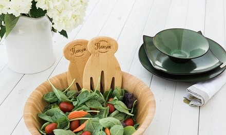One, Two, Three, Five, or Ten Sets of Personalized Salad Hands from Qualtry (Up to 79% Off)