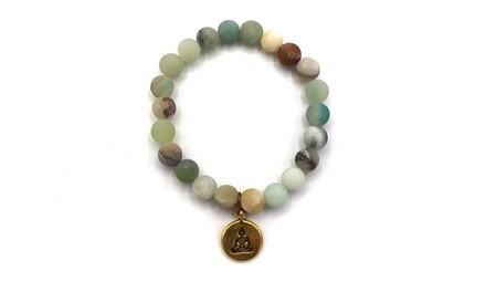 One Peaceful Yoga Charm Bracelet from Novadab (74% Off)