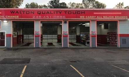 Conventional, Synthetic-Blend, or Full Synthetic Oil Change at Walton Quality Touch (Up to 29% Off)