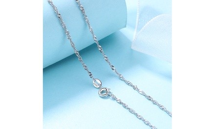 Italian Sterling Silver Singapore Chain