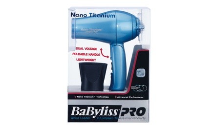 Babyliss Pro BABNT053T Nano Travel Dryer Blue