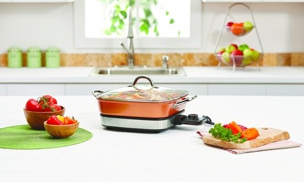 As Seen On TV! Copper Chef Removable Electric Skillet