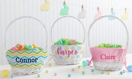 One Personalized Wicker Easter Basket from Personalized Planet (49% Off)