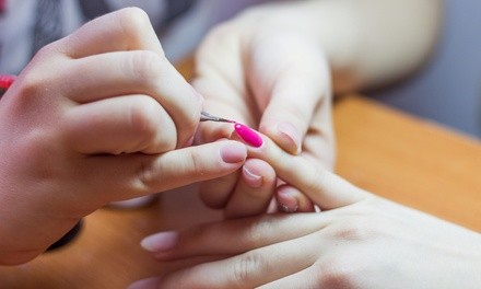 One or Two Gel Manicures with Makeup Application at The Salon Professional Academy (Up to 54% Off)