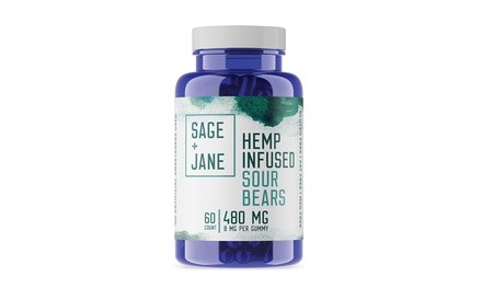 CBD Gummy Bears, 480mg by Sage and Jane