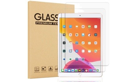 (2 Pack) Tempered Glass Screen Protector for Apple iPad 10.2 Released in 2019