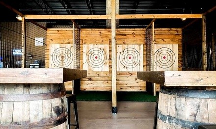 75-Minute Axe-Throwing Session or Two-Hour Party at Smoking Axes (Up to 39% Off). Five Options Available.