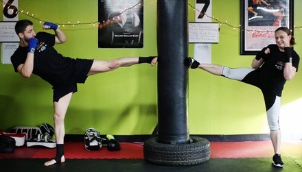 $49 For One Month Unlimited Kickboxing Membership with Trainer ($99 value)