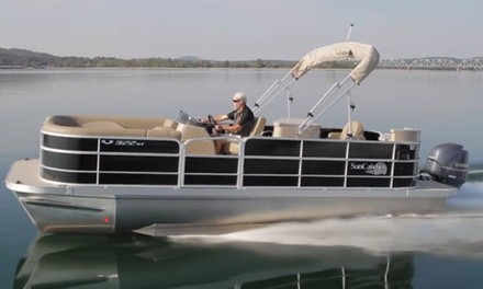 $525 for Eight-Hour SunCatcher Tritoon Rental from Tritooning on the Lake ($700 Value)