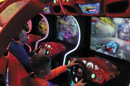 $20 For A Play Package With 2-Hour Unlimited Video Game Card, 1 Game Of Bowling & 1 Ride on 3D Simulator (Reg. $41.90)