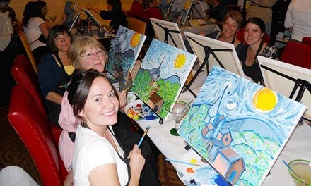 Painting Class for One or Two at Wine & Canvas Tampa (Up to 39% Off) 