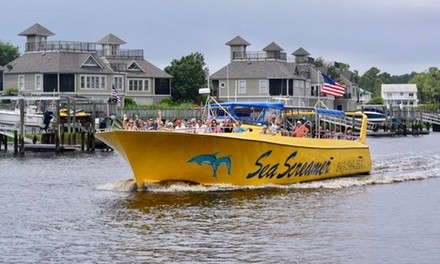 Adult or Child Admission to Sea Screamer or Sea Thunder Dolphin Cruise (Up to 19% Off). 10 Options Available.