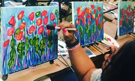 $21 for Coffee and Canvas Virtual Class for One Household at Express Yourself Studios ($35 Value)