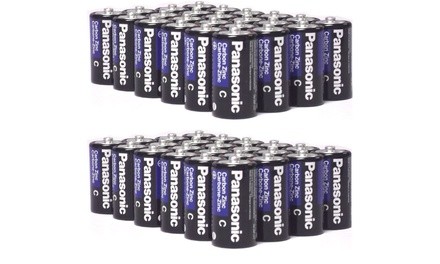 48 Pack Panasonic Super Heavy Duty C Batteries