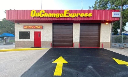 Semi- or Full-Synthetic Full-Service Oil Change w/ Free Tire Rotation at Oil Change Express (Up to 42% Off)