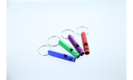 Whistle Keychains Multiple Colors (4-Pack)