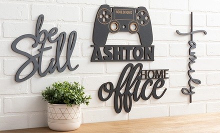 One or Two Personalized Wood Home Decor Signs from Personalized Planet (Up to 81% Off)