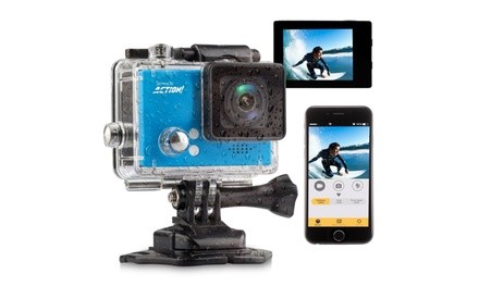 4K Ultra HD WiFi Camera with Slo-Mo Recording (Blue)