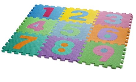 Kid's Multicolored Numbers Puzzle Play Mat - Soft and Safe EVA Foam