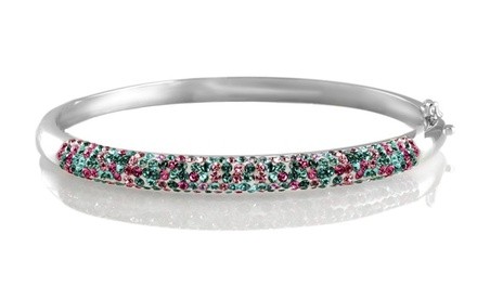 Multi Color Swarovski Crystal Bangle