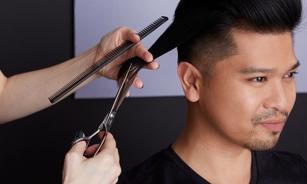 Men's Haircut with Optional Beard Trim at Janetz Hairapy at Salon Lofts (Up to 33% Off)