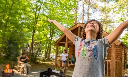 Cabin or Tent Site Rental, 04/20–06/10, 2021 at KOA Campground Williamsburg (Up to 36% Off). 3 Options Available