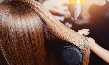 Haircut and Style with Deep Conditioning or Single-Process Color at Enigma Medi Spa (Up to 68% Off)