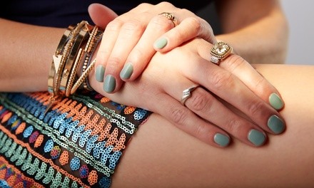 Manicure, Pedicure, or Both at Aldana's Nails Salon & Spa (Up to 16% Off). Four Options Available.