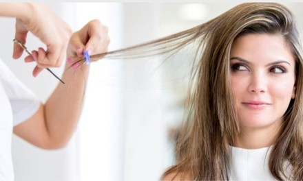 Haircut w/ Deep-Conditioning & Optional Root Touch-Up at Golden Beauty Brow Nail & Spa-Brea (Up to 60% Off)