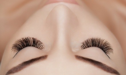 Volume Eyelash Extension with Optional Fill at E and J Nails (Up to 50% Off)