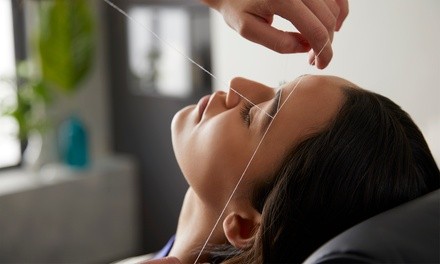 One Eyebrow or Full-Face Threading Session at Shine Brows and Spa (Up to 62% Off). 4 Options Available.