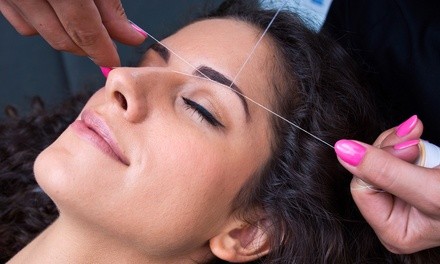 Eyebrow Threading with Waxing or Tinting, or Upper Lip Threading at 5 Star Beauty Services (Up to 52% Off) 