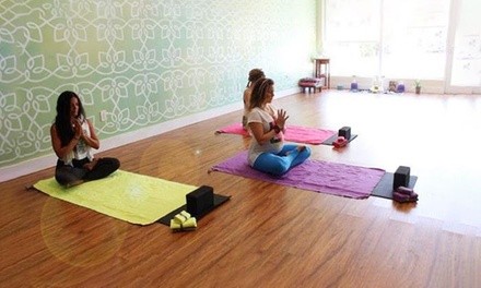 5- or 10-Class Yoga Pass at Om Beats Yoga Studio (Up to 67% Off)