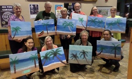 Paint, Laugh and Sip Parties for One, Two, and Four at Paint, Laugh and Sip (Up to 43% Off)