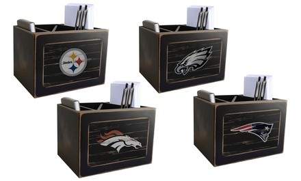 NFL Distressed Desktop Organizer