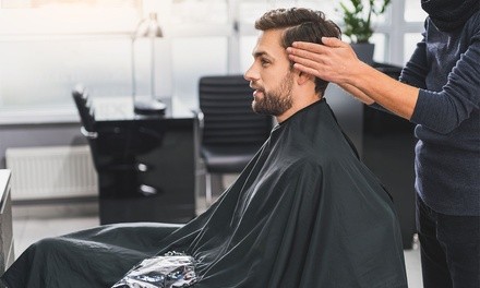 Men's Haircut with Shampoo, Conditioning, and Optional Eyebrow Shaping at Nina Gallery (Up to 66% Off)