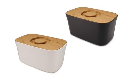 Joseph Joseph Bread Bin w/ Cutting Board Bamboo Lid