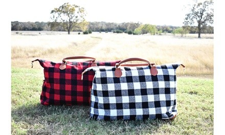 Buffalo Check Weekender Bag 