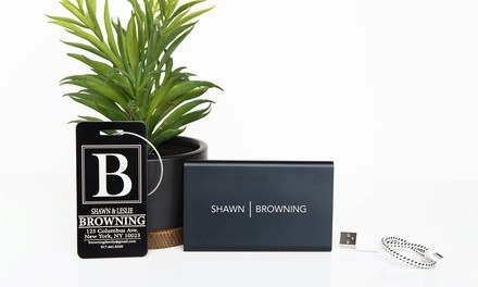 Personalized Luggage Tags and Power Banks from Qualtry (Up to 79% Off). 5 Options Available.