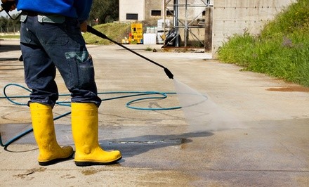 Pressure Washing of a One- or Two-Car Driveway from Royal Painting Services (Up to 60% Off)