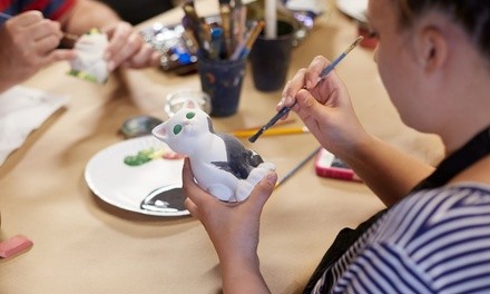 Ceramic Painting for Two or Four or Birthday Party for Ten at Bee's Arts and Crafts Studio (Up to 41% Off)