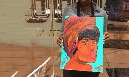 Painting Event Admission for One, Two, or Four at Brick Art (Up to 42% Off)