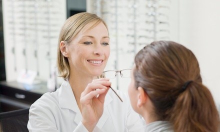 Regular or Contact Lens Eye Exam with Add-Ons at Optic Shades (Up to 92% Off). Two Options Available.