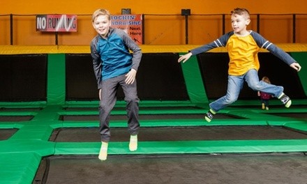 90-Minute Jump Pass or Basic Party Package for Up to 10 People at Rockin Jump Dublin (Up to 19% Off)