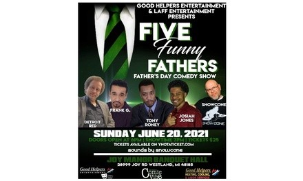 Five Funny Father's Day Comedy Show on Sunday, June 20