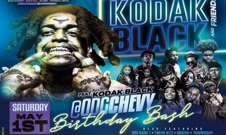 Kodak Black and Friends on Saturday, May 1 at 2 p.m.