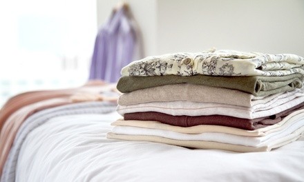 Dry Cleaning or Wash and Fold Services from We Wash 24 Laundry Service (Up to 36% Off). Two Options Available.