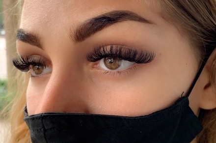 Full Set of Volume or Natural Volume Eyelash Extensions at Pristine Nail & DaySpa (Up to 32% Off)